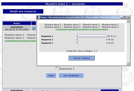 Resultados de una encuesta